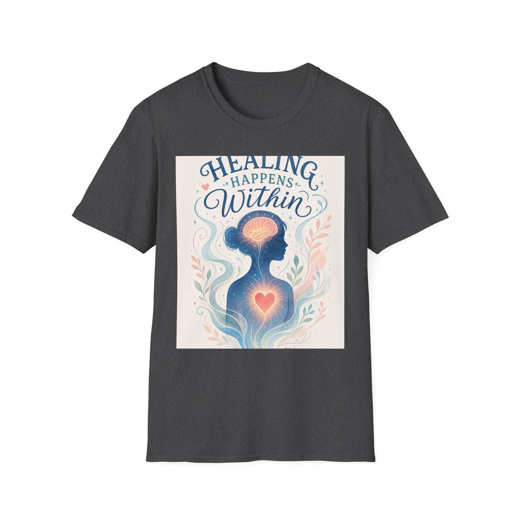 Human Silhouette With Glowing Brain And Heart Design