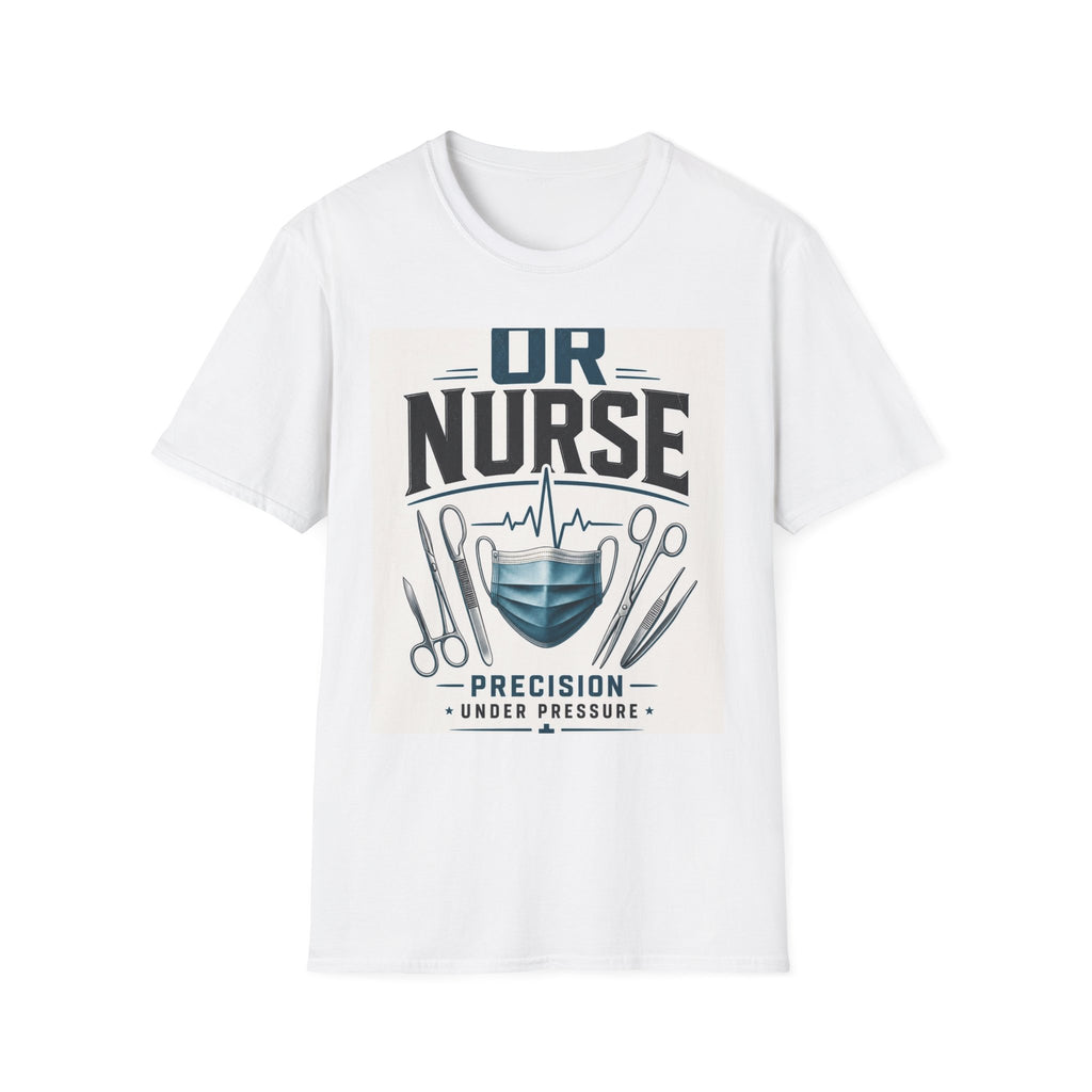 Bold T Shirt Design Featuring Nurse Motto With Instruments