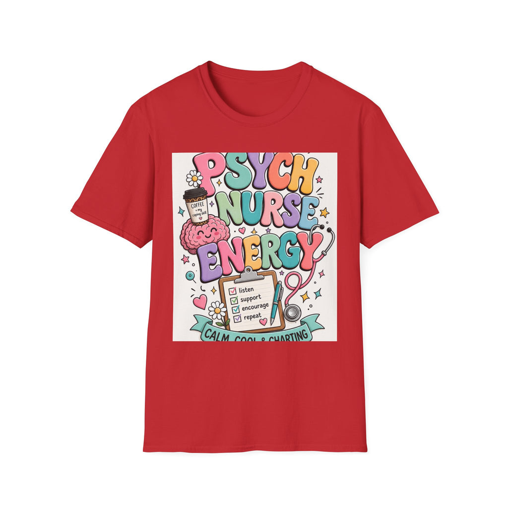Playful Typography Design Celebrating Psych Nurse Energy