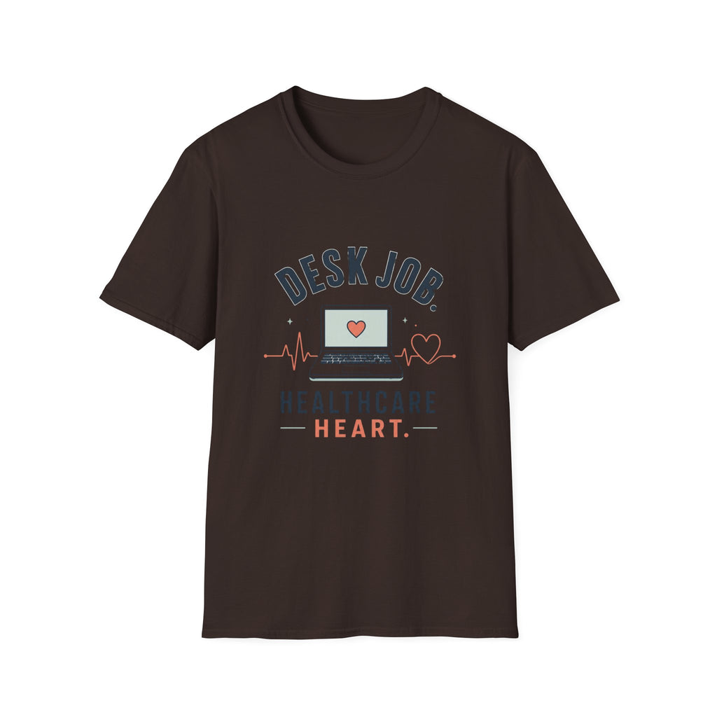 Minimalist T Shirt Design Showcasing Healthcare Heartbeat Concept