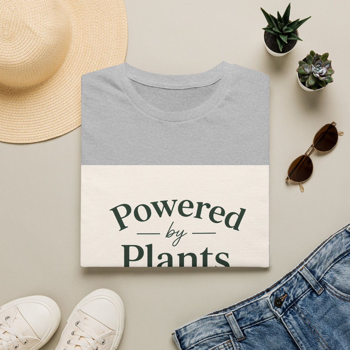 Powered by Plants T‑Shirt — Vegan/Plant Lover Tee