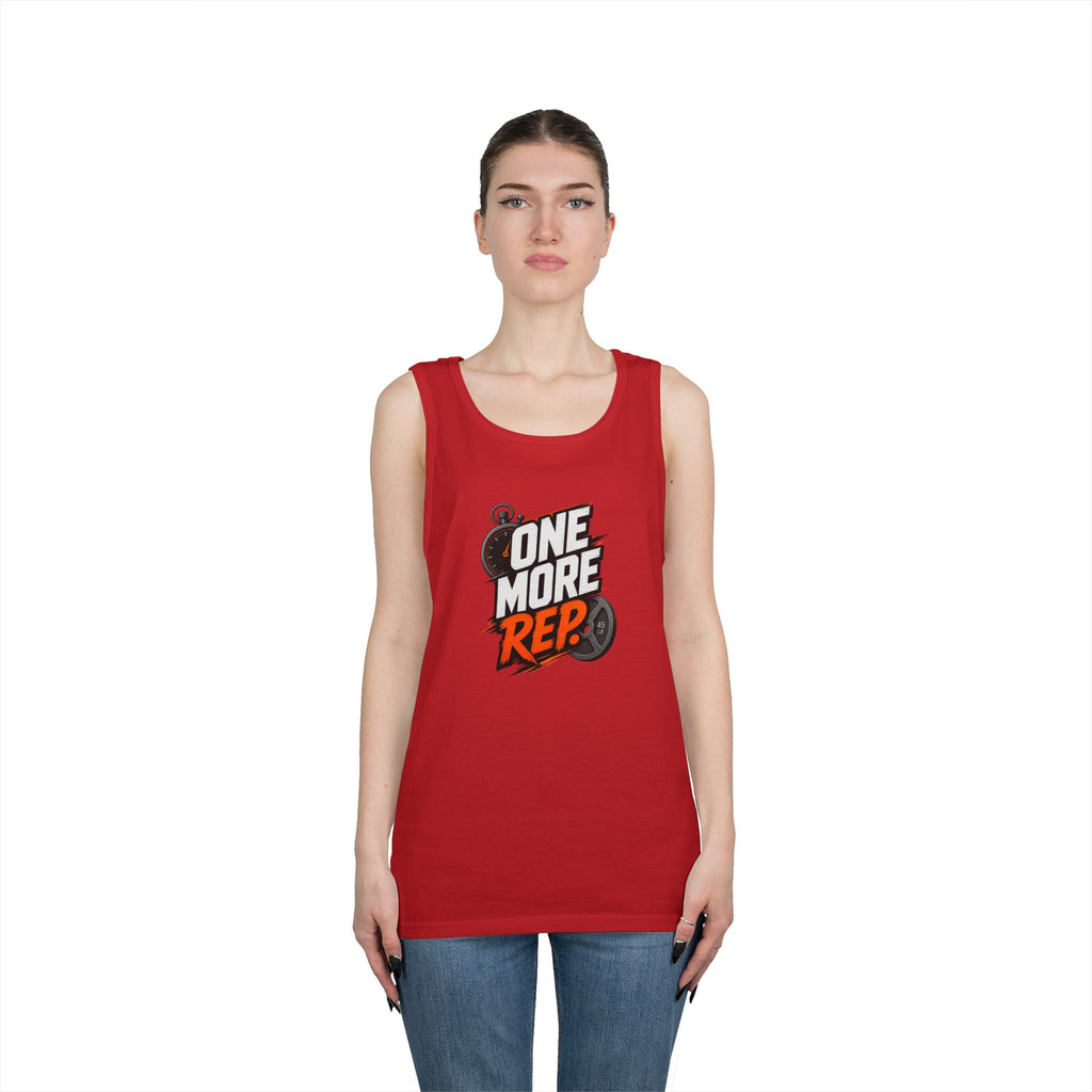One More Rep Tank Top — Motivational Gym Workout Tank
