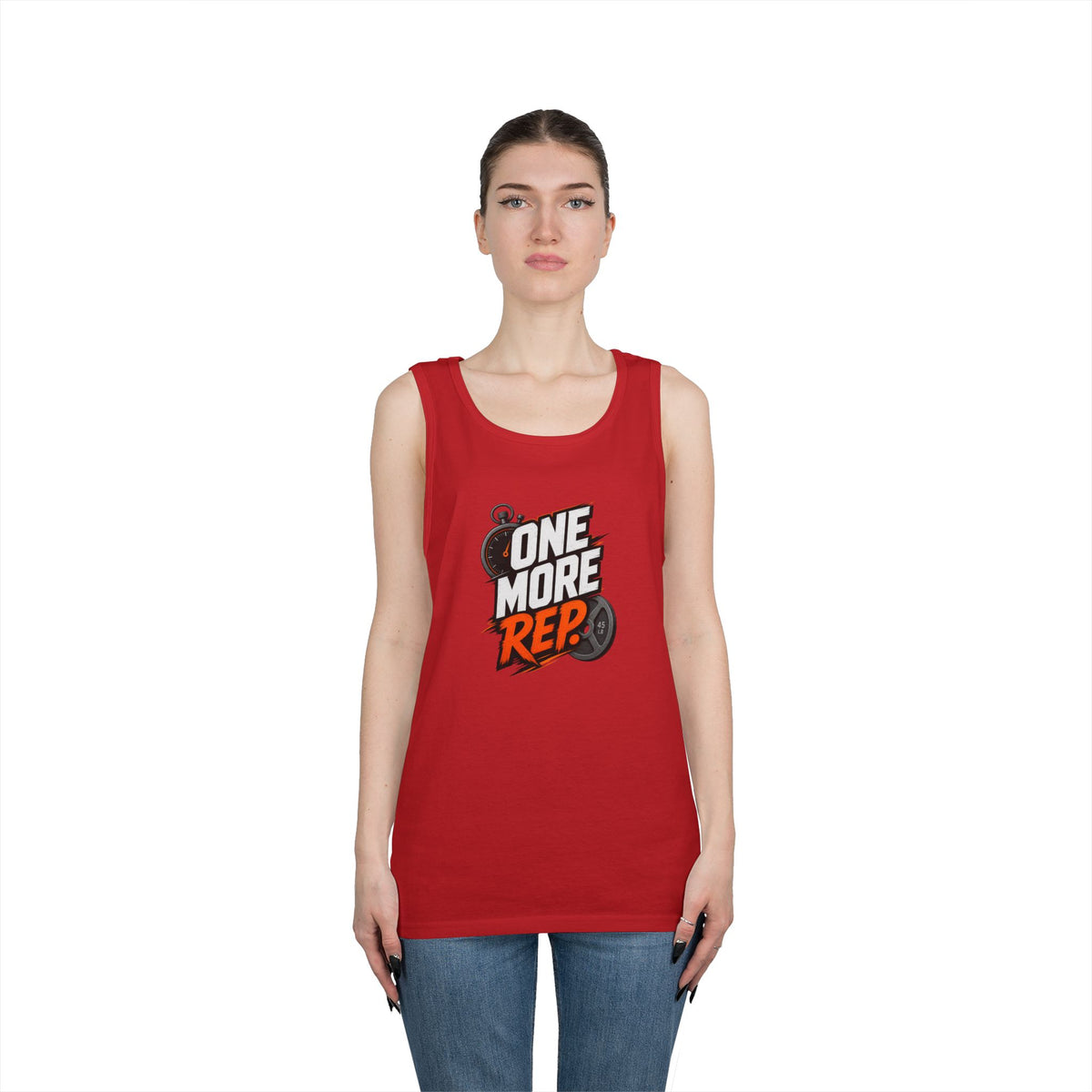 One More Rep Tank Top — Motivational Gym Workout Tank