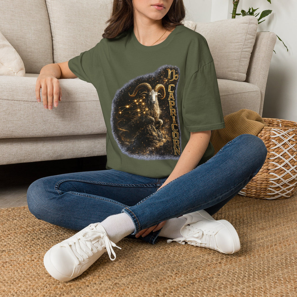 Capricorn Zodiac T-Shirt — Goat Constellation Astrology Tee