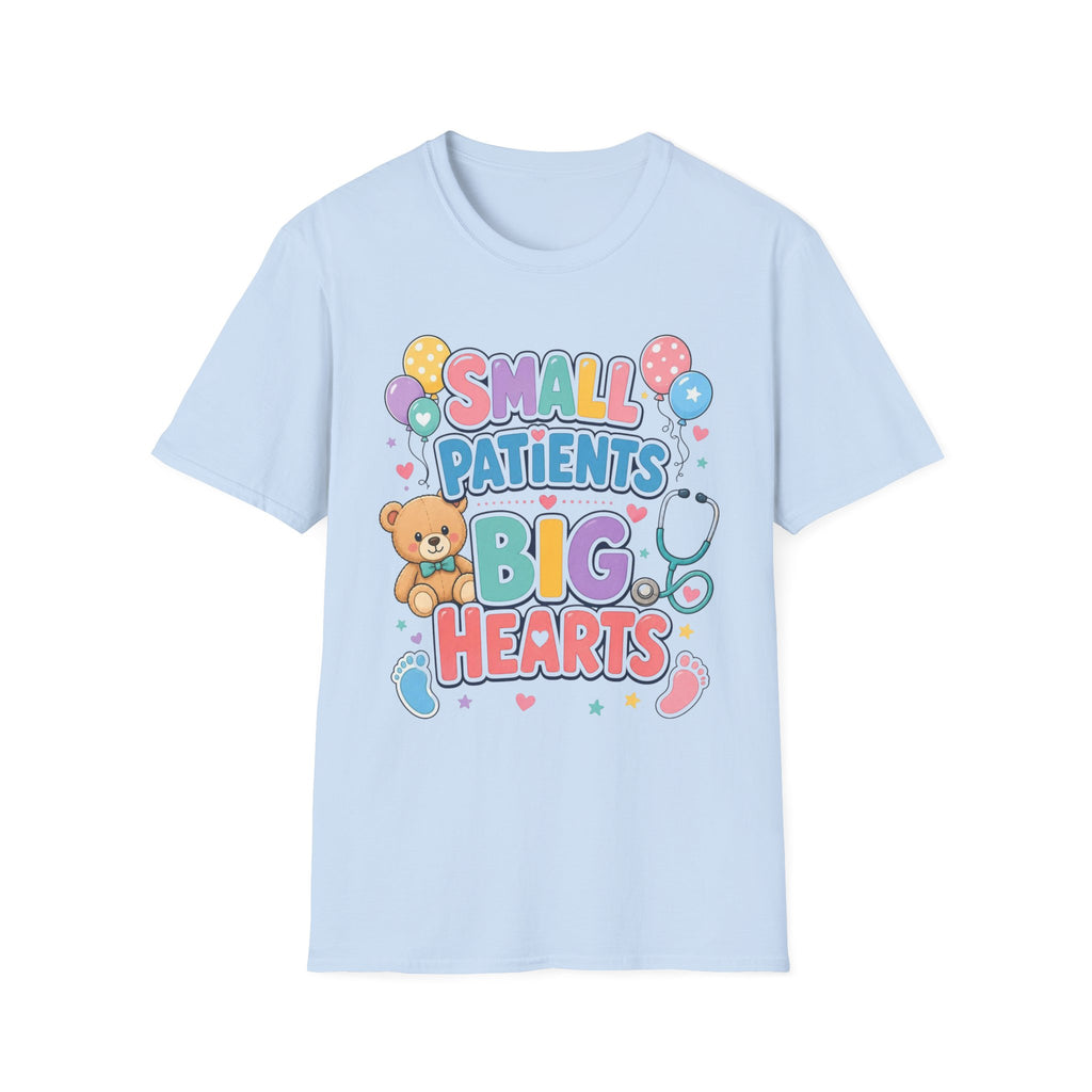 Vibrant T Shirt Design Celebrating Pediatric Care With Balloons