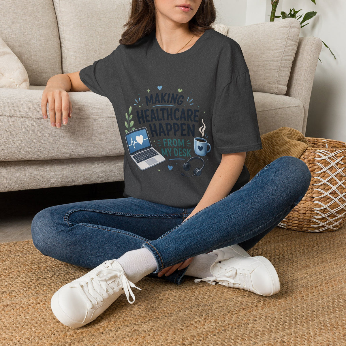 Inspirational T Shirt Design Celebrating Healthcare From Desk