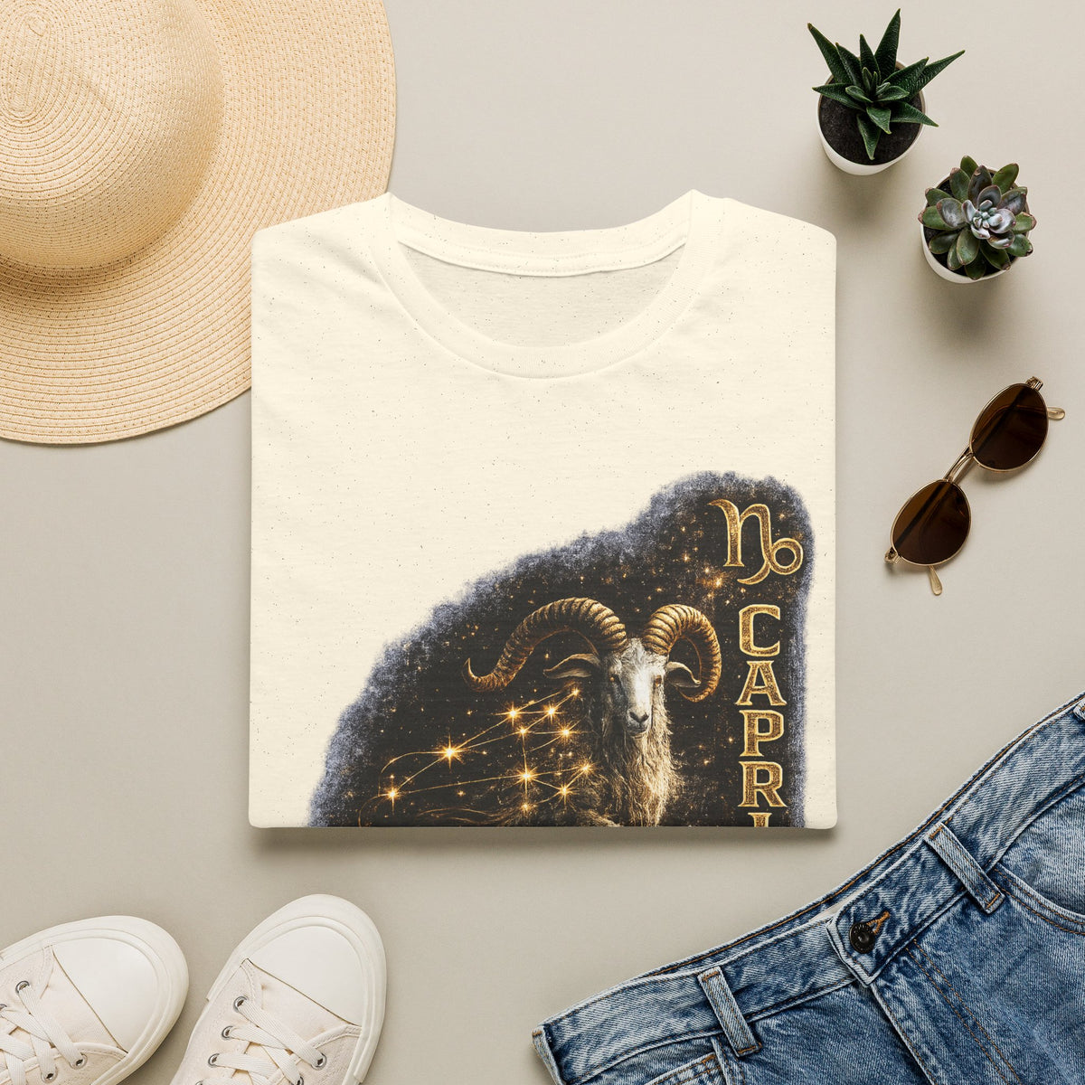 Capricorn Zodiac T-Shirt — Goat Constellation Astrology Tee