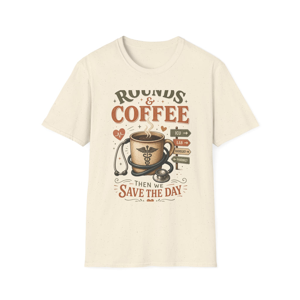 Coffee Cup With Stethoscope Combining Vintage Café And Medical Aesthetics