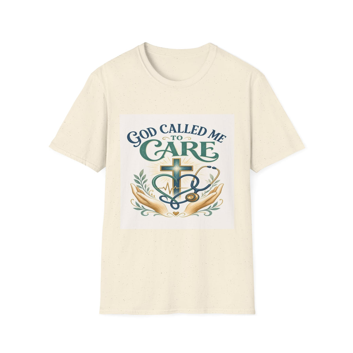 T-Shirt Design Featuring Faith Inspired Care Elements- Graphic Tees