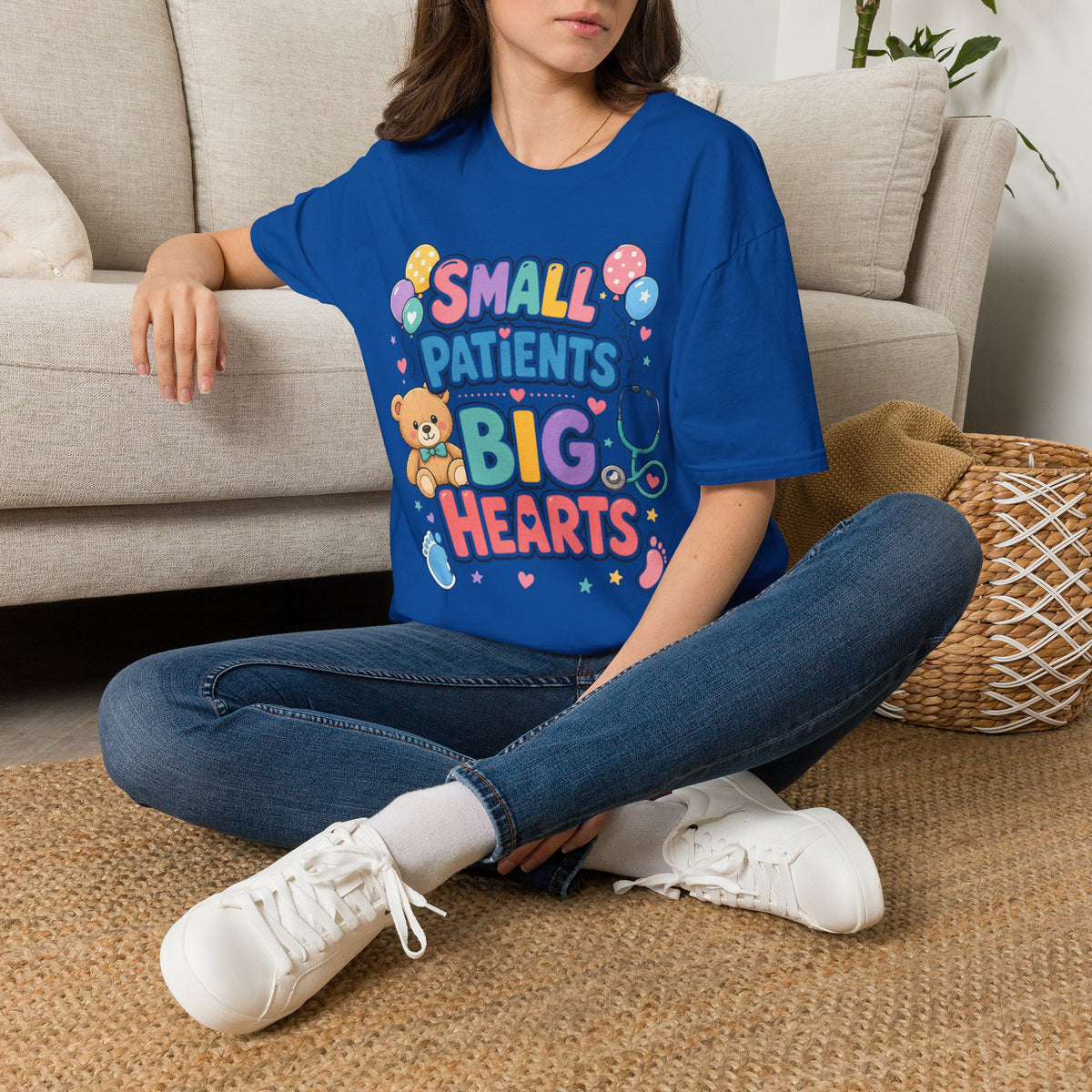 Vibrant T Shirt Design Celebrating Pediatric Care With Balloons