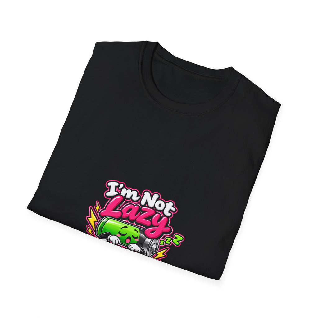 Energy Saving Mode T-Shirt — "I'm Not Lazy, I'm on Energy Saving Mode" Cute Sloth Graphic Tee