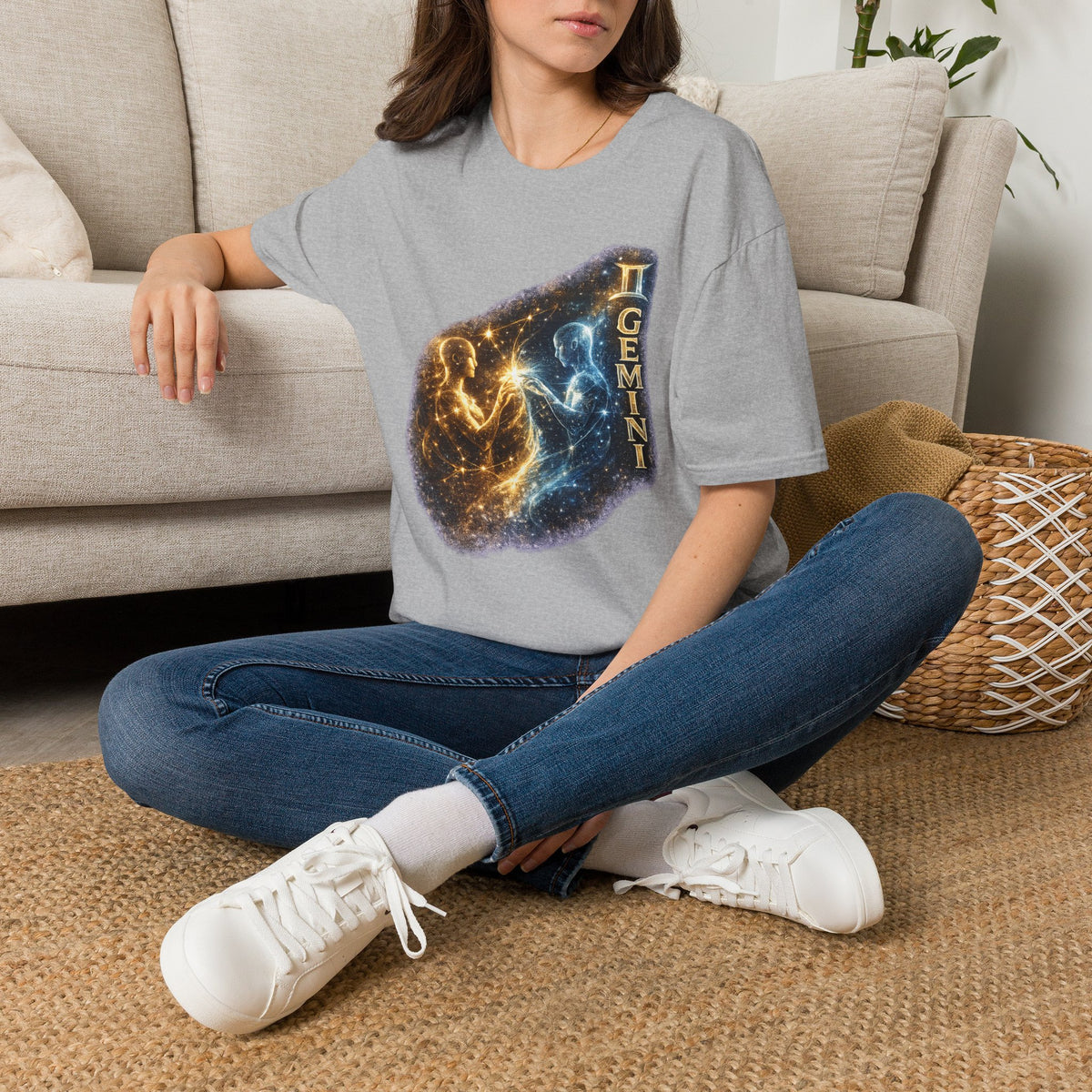 Gemini Constellation T-Shirt — Cosmic Twins Zodiac Tee