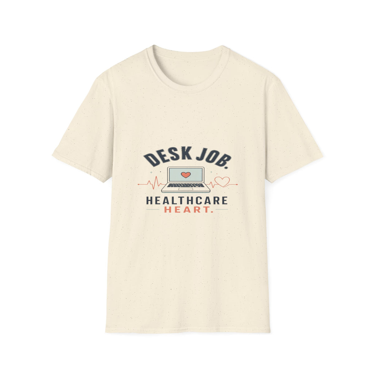 Minimalist T-shirt Design Showcasing Healthcare Heartbeat Concept- Graphic Tees