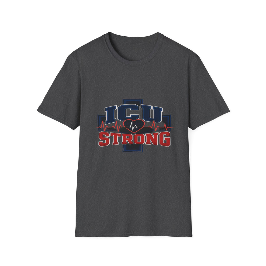 Athletic T-shirt Design With Bold ICU STRONG Typography- Graphic Tees