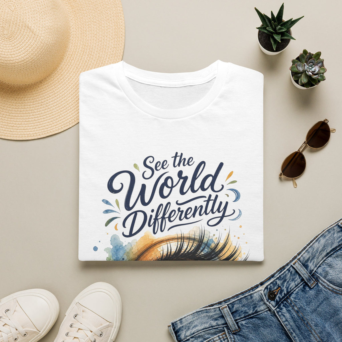 See the World Differently T-Shirt — Artistic Eye Graphic Tee