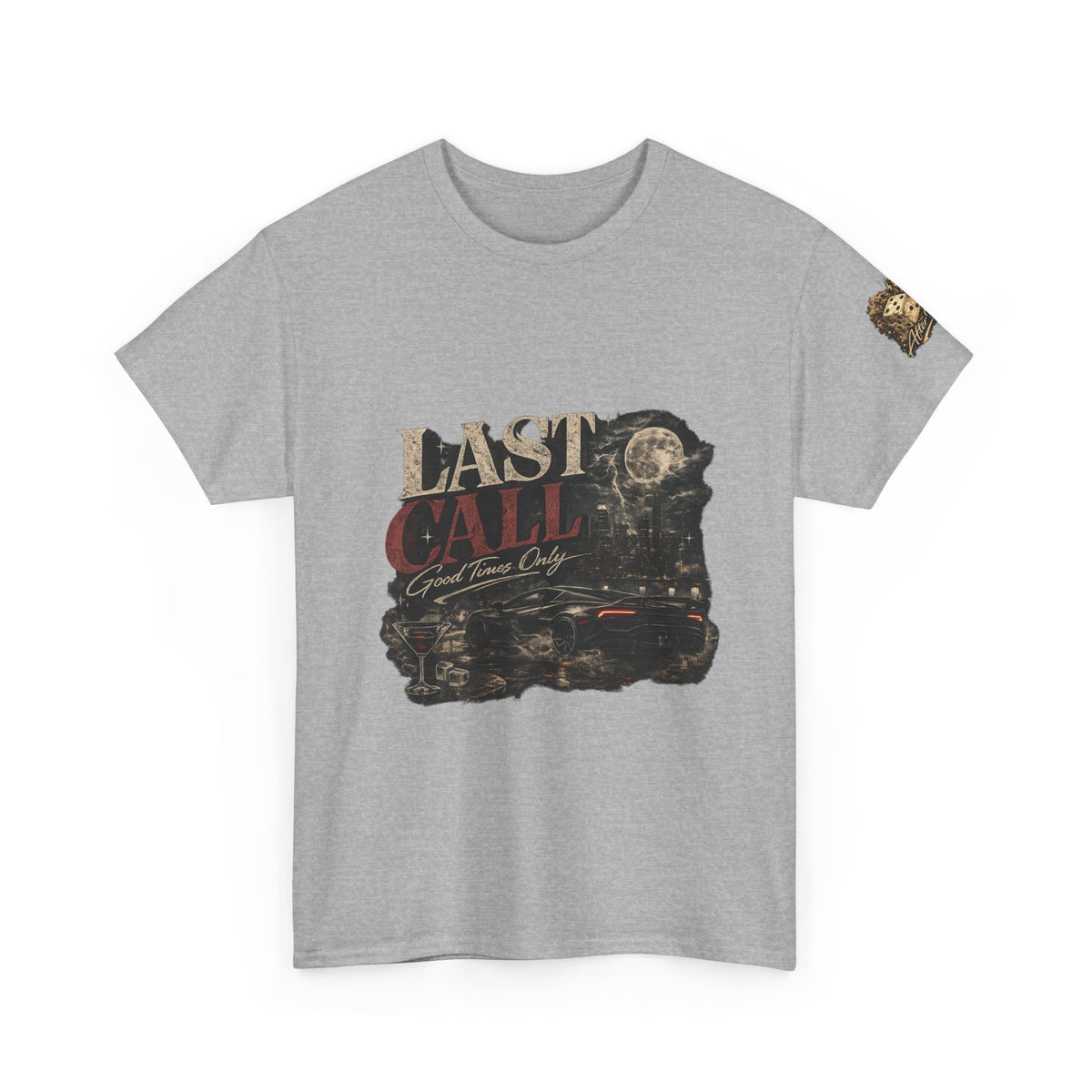 Last Call Graphic Tee — Vintage Bar Nightlife T‑Shirt