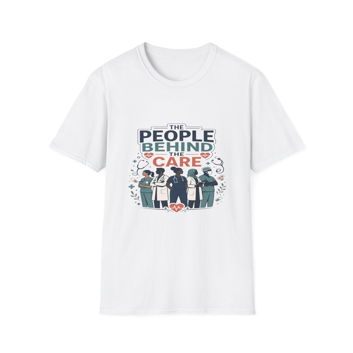 Modern T-Shirt Design Celebrating Healthcare Professionals' Dedication- Graphic Tees