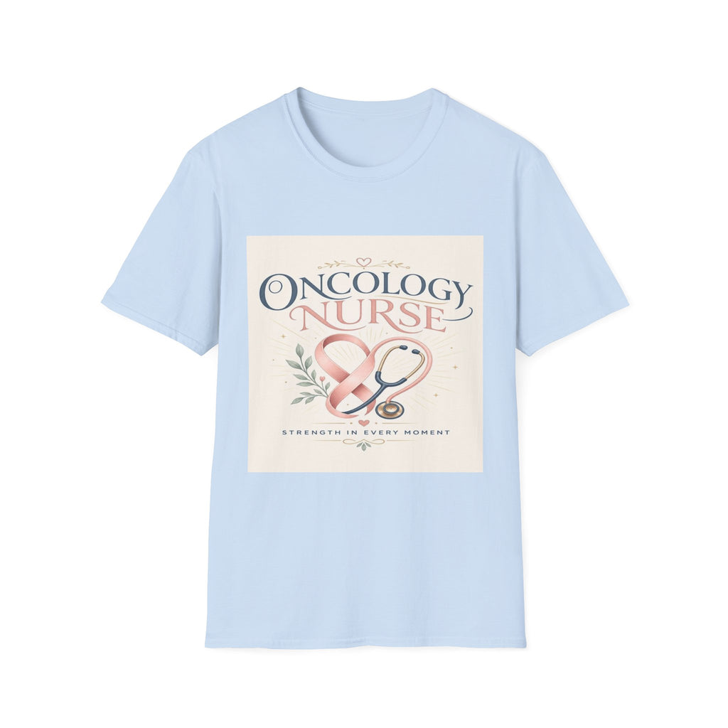 Elegant T-Shirt Design with Oncology Nurse Text and Symbolism- Graphic Tees