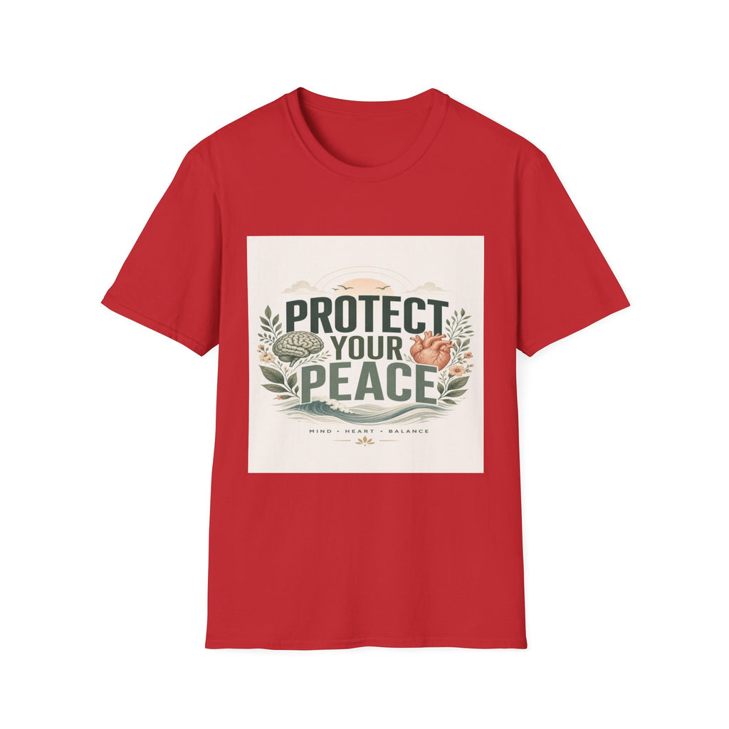 Large Typography Graphic Promoting Peace With Botanical Elements- Graphic Tees