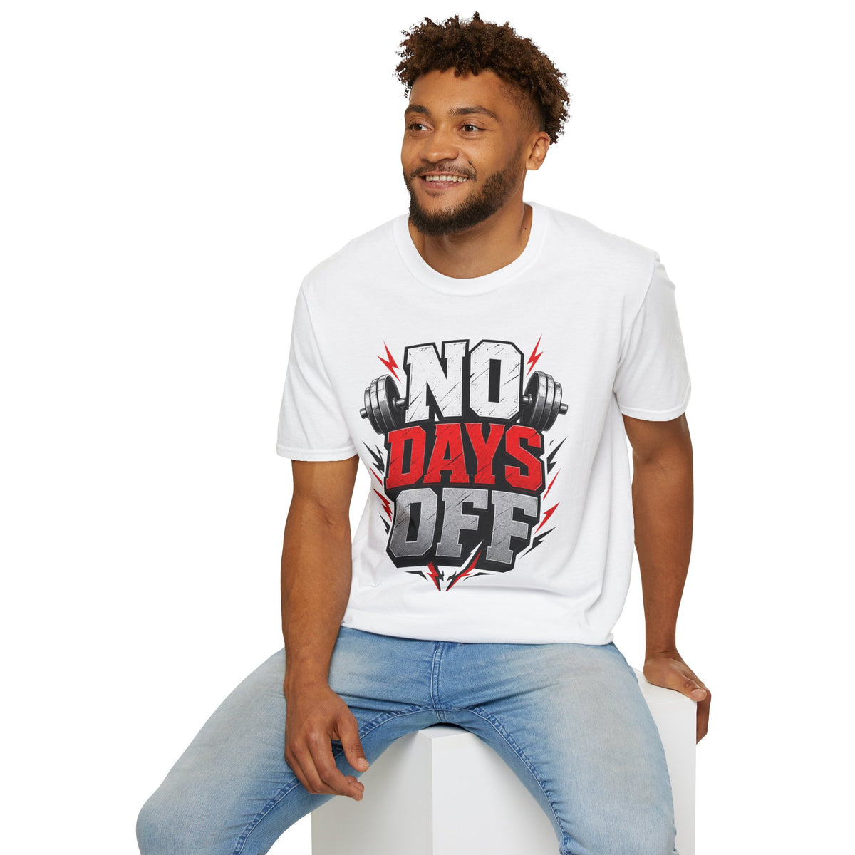 No Days Off T-Shirt — Motivational Gym Workout Tee