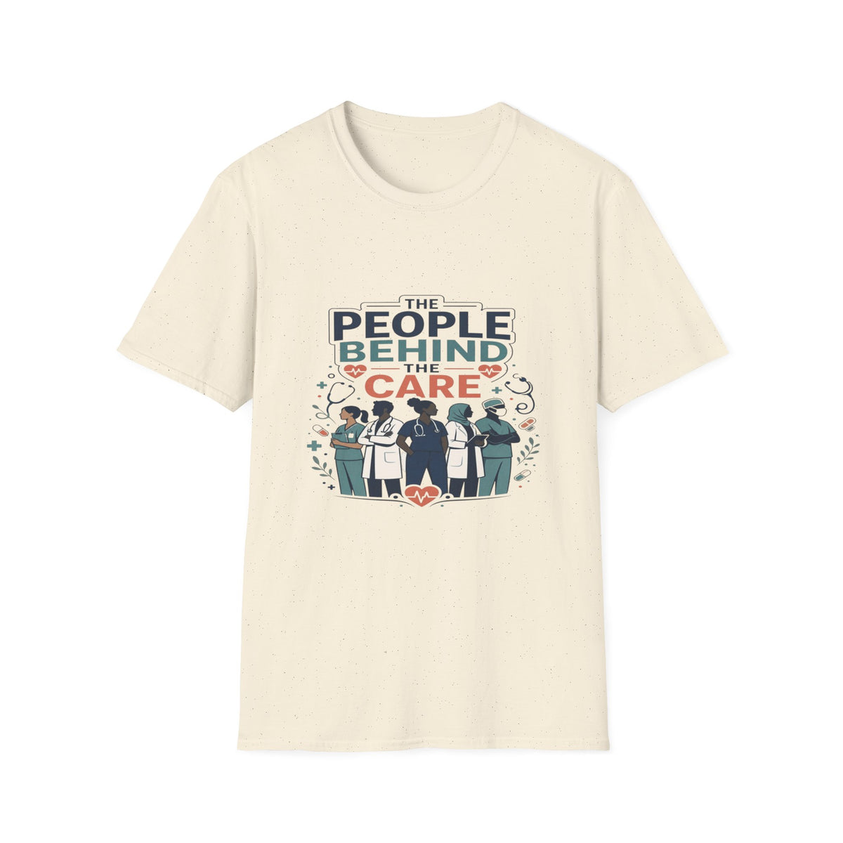 Modern T-Shirt Design Celebrating Healthcare Professionals' Dedication- Graphic Tees