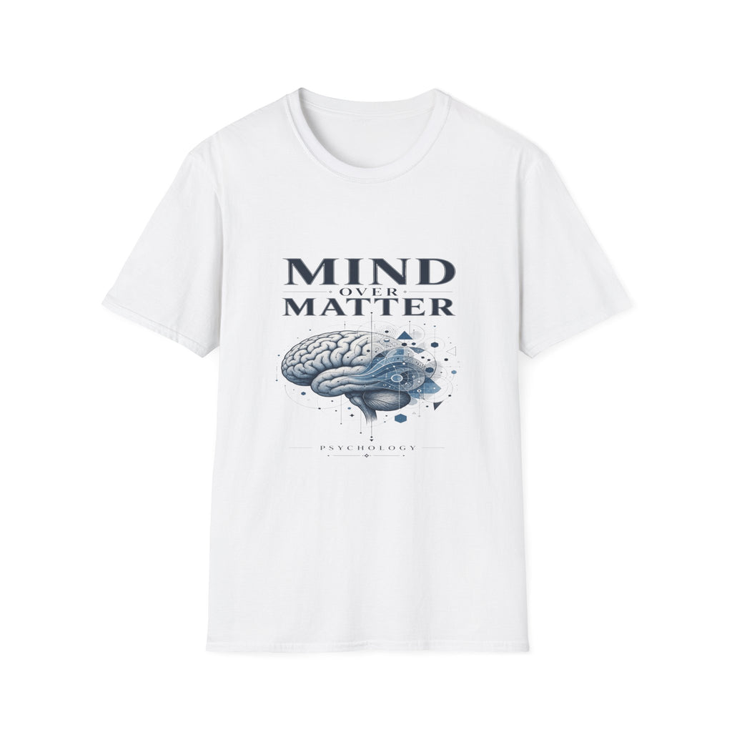 Intricate Brain Illustration With Geometric Patterns And Bold Typography- Graphic Tees