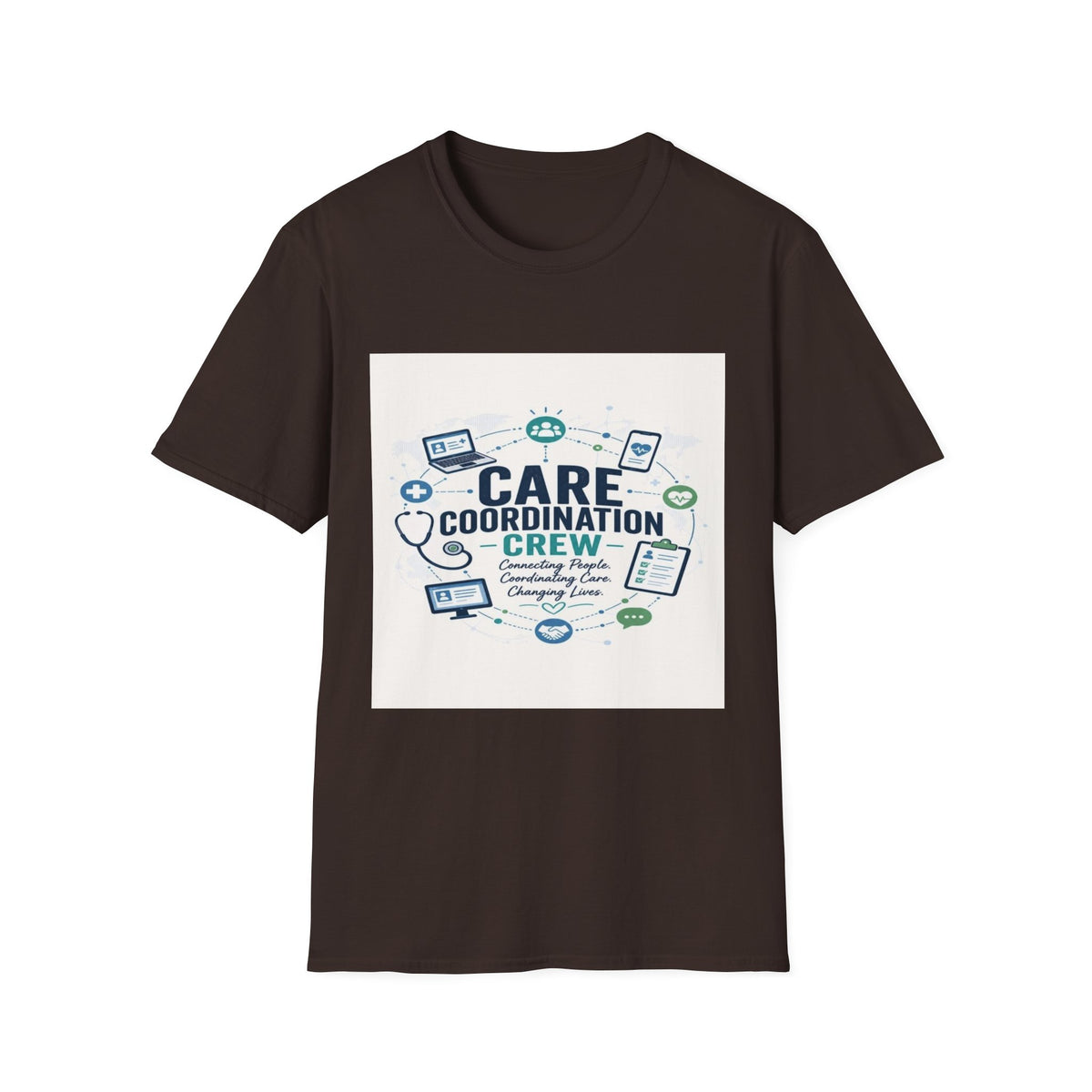 T-shirt Graphic Featuring Modern Aesthetic Care Coordination Crew- Graphic Tees
