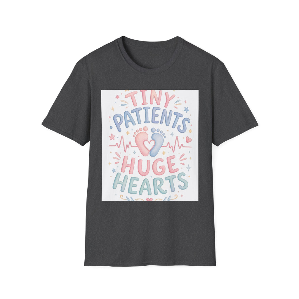 Whimsical T Shirt Design Featuring Tiny Patients Huge Hearts