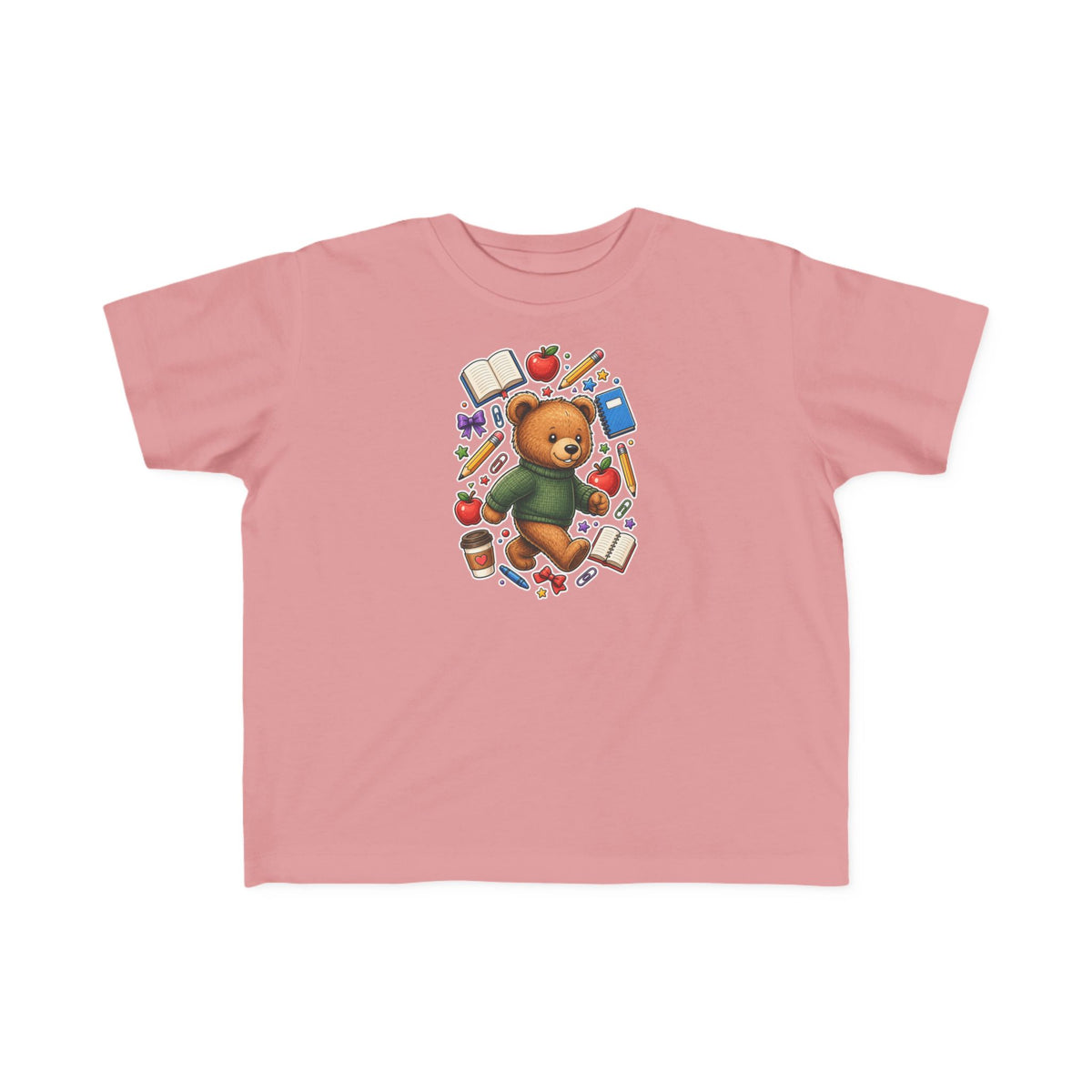 Toddler Bear School Tee — Cute Back-to-School Shirt for Kids