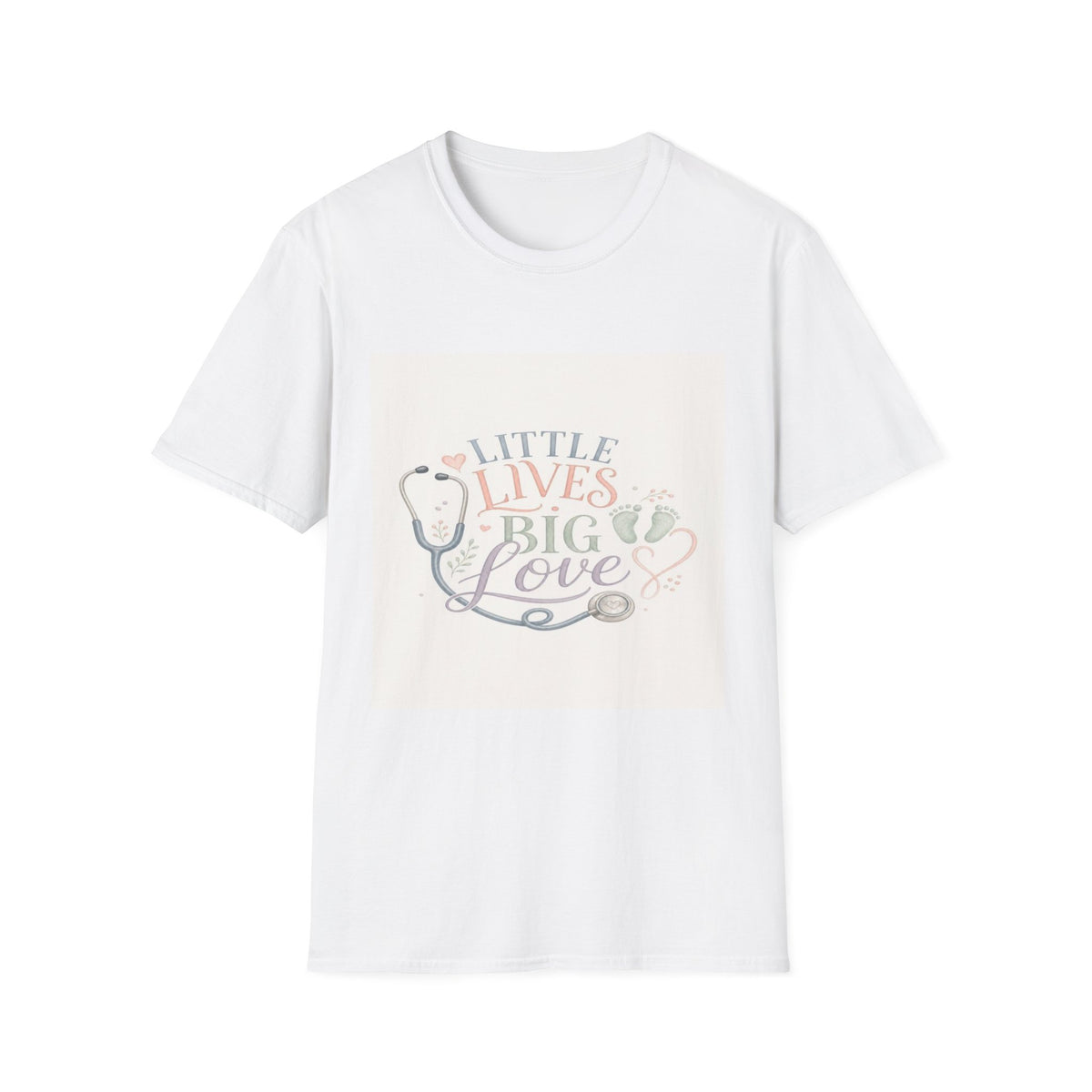Little Lives Big Love NICU Design With Elegant Typography- Graphic Tees