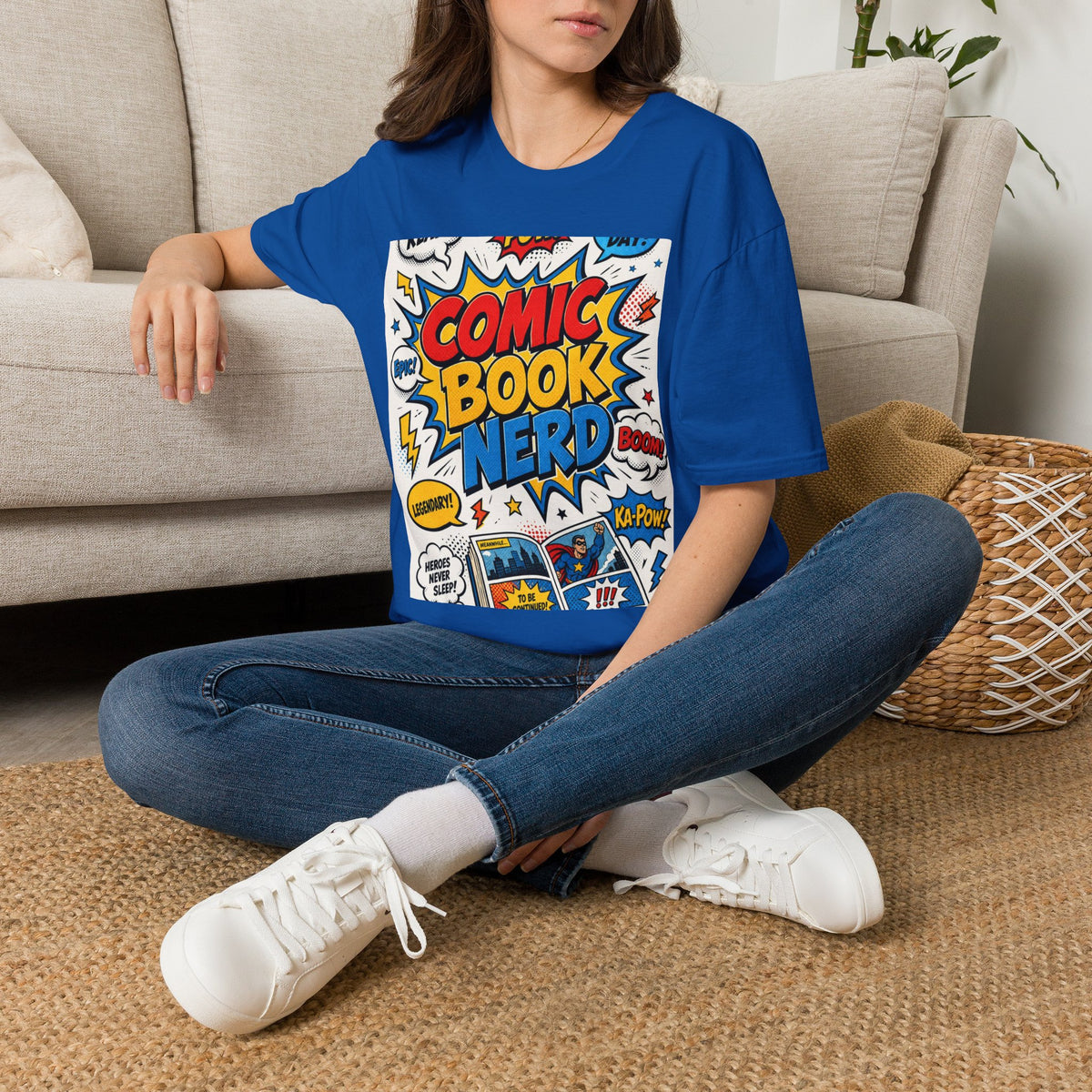 Dynamic Comic Book Nerd Design With Playful Typography