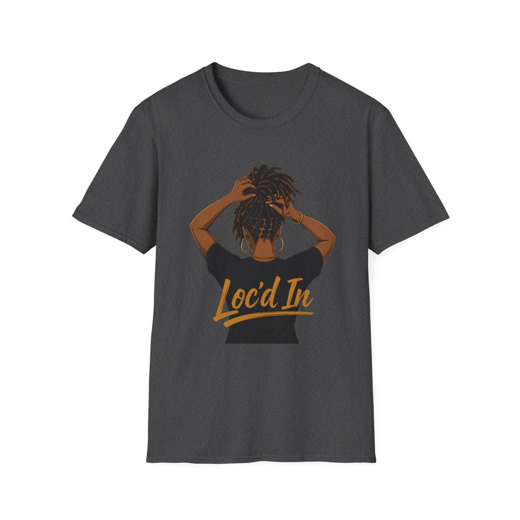 Loc'd In Graphic T-Shirt — 'Lock'd In' Natural Hair Afro Pride Tee