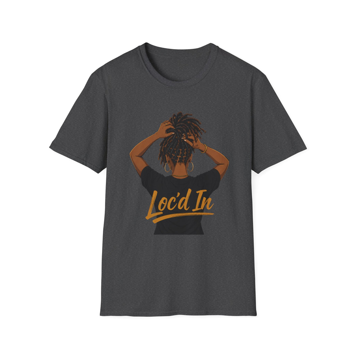 Loc'd In Graphic T-Shirt — 'Lock'd In' Natural Hair Afro Pride Tee