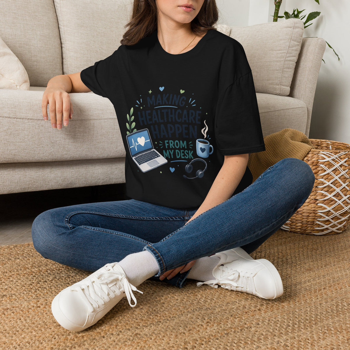 Inspirational T Shirt Design Celebrating Healthcare From Desk