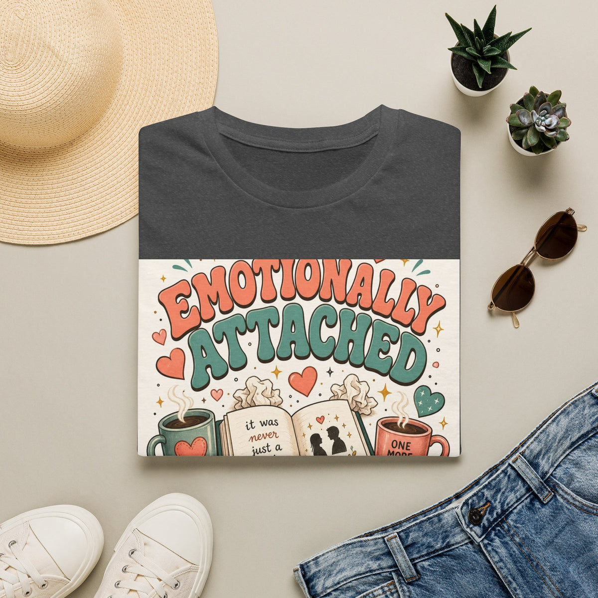 Whimsical T Shirt Design Celebrating Emotional Attachment To Fictional Characters