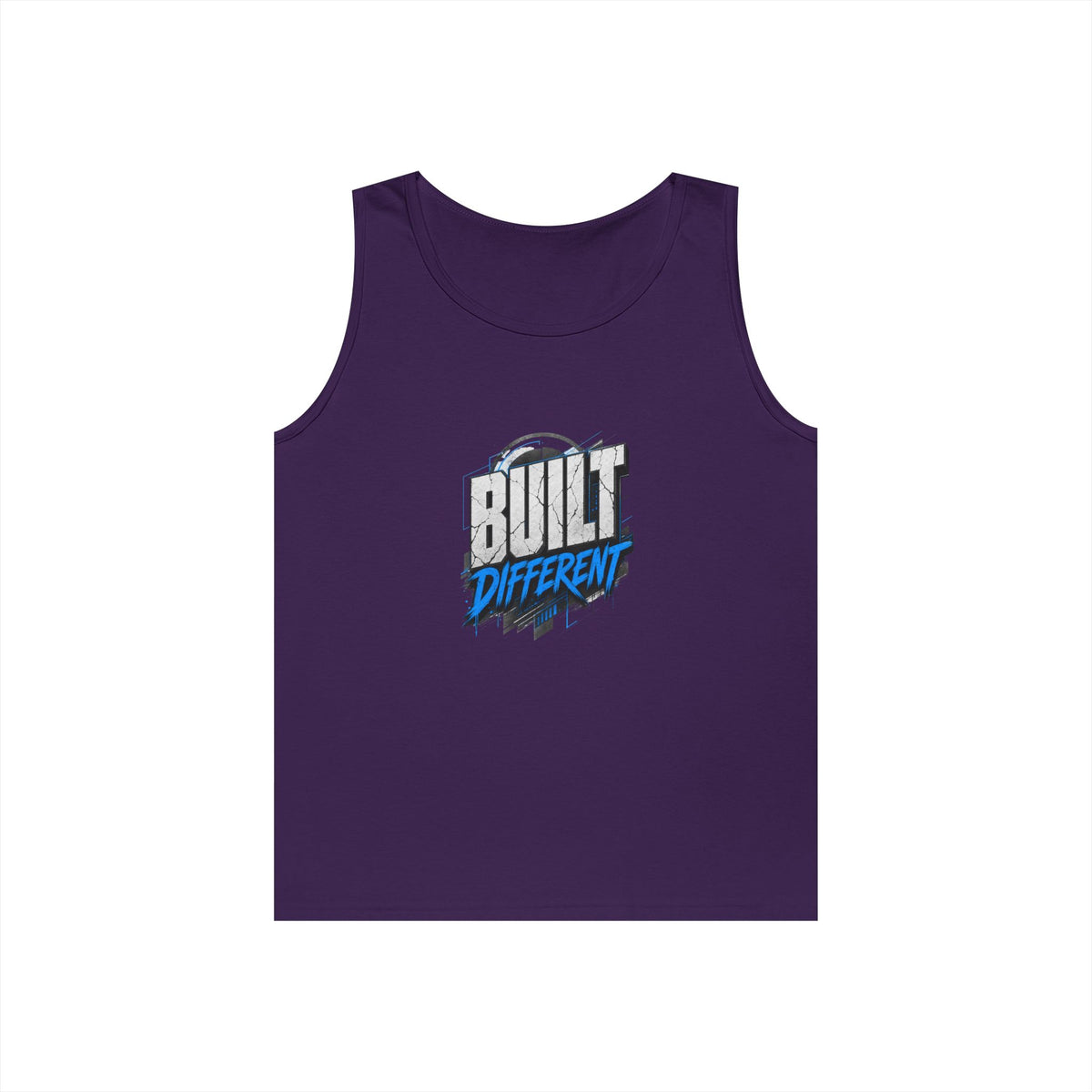 Built Different Tank Top – Graphic Motivational Workout Tee