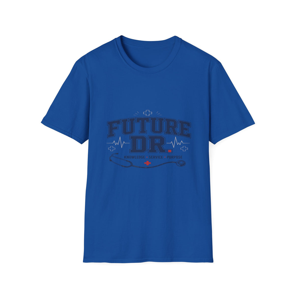 Collegiate T-shirt Design With Future Dr Text And Medical Accents- Graphic Tees