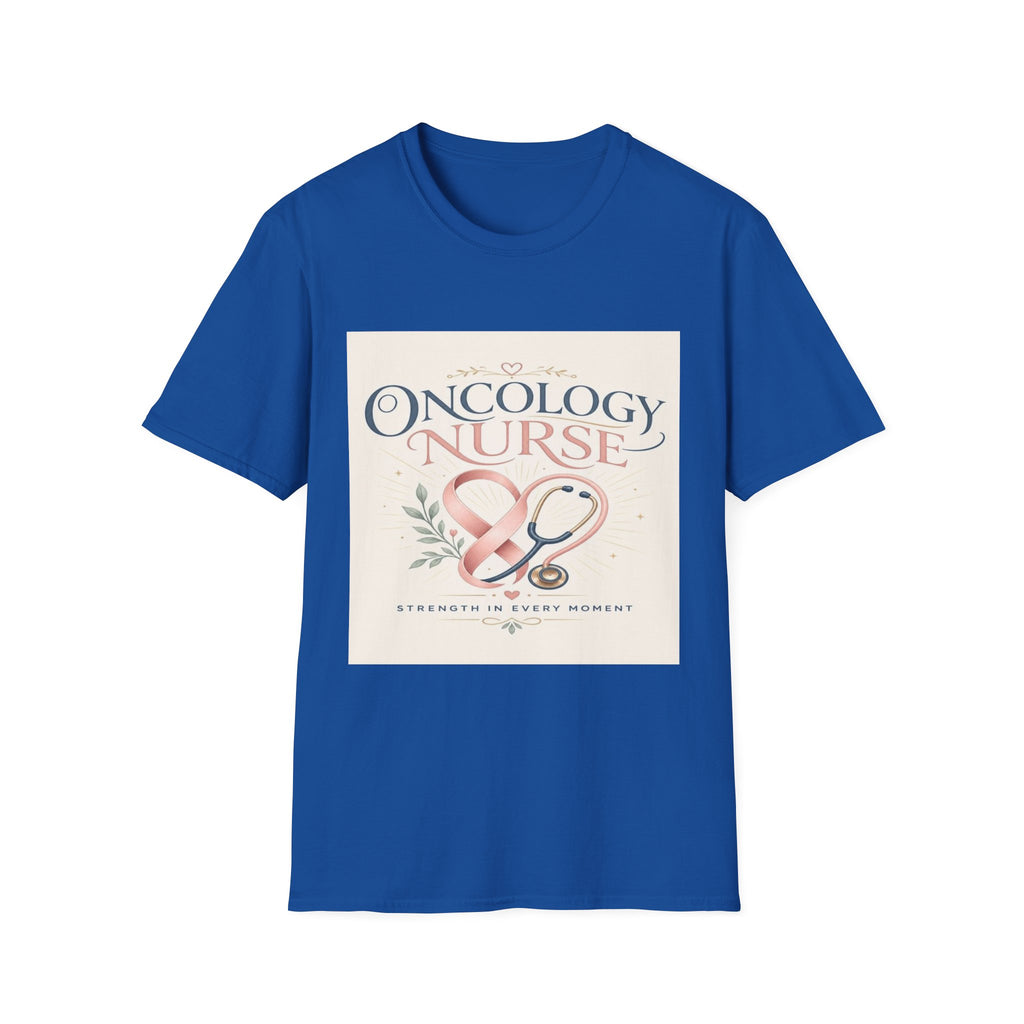 Elegant T-Shirt Design with Oncology Nurse Text and Symbolism- Graphic Tees