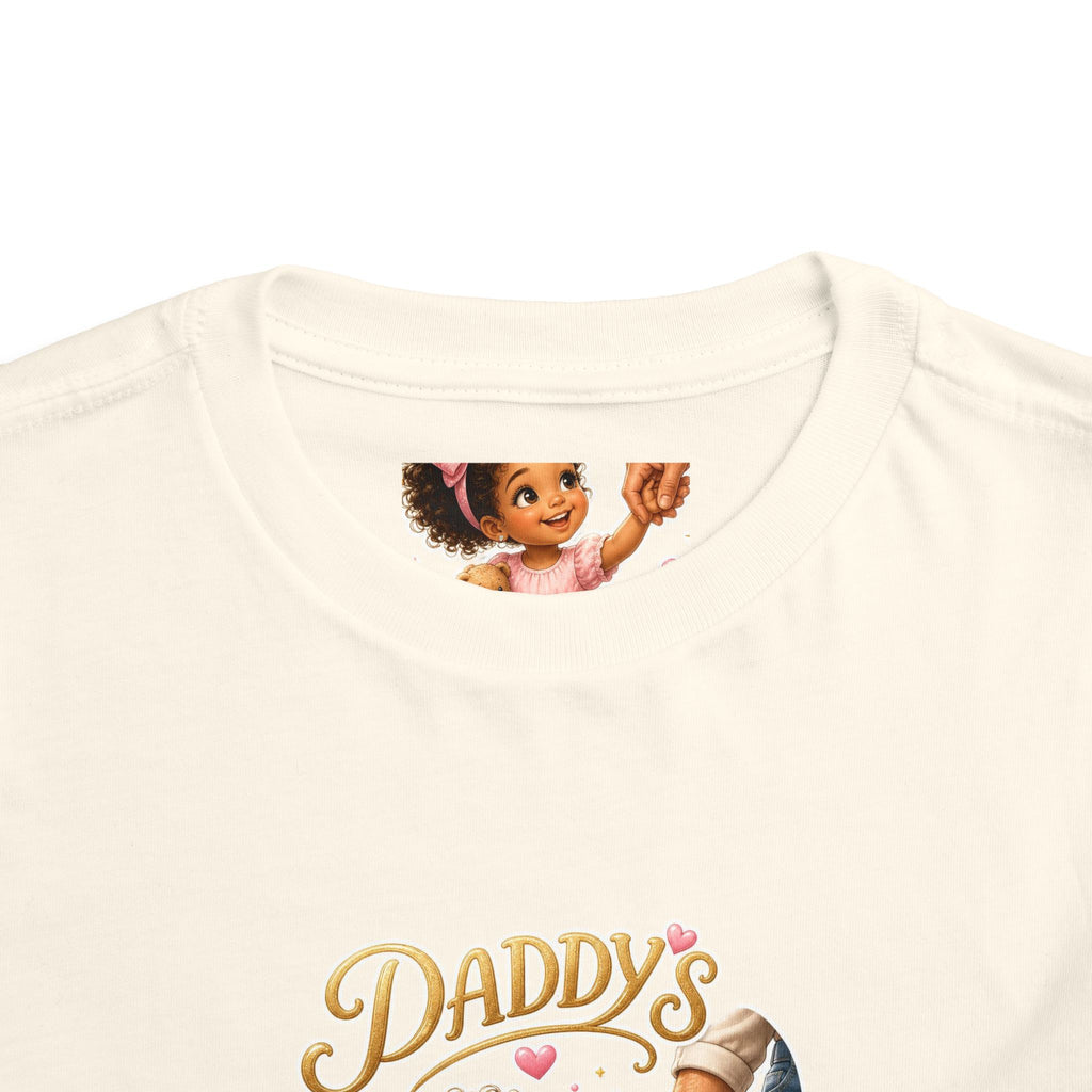 Toddler Tee — "Daddy's Little Bestie" Floral Cute Girl Graphic