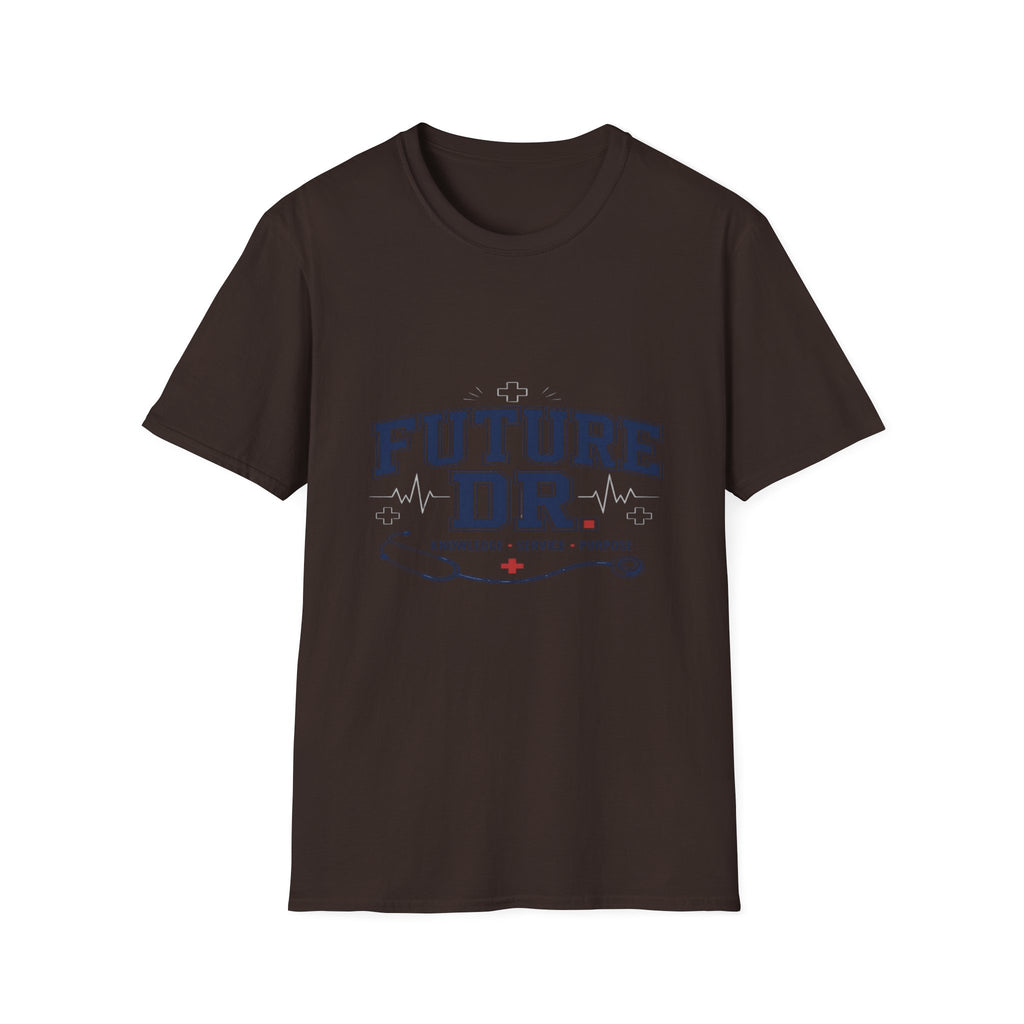 Collegiate T-shirt Design With Future Dr Text And Medical Accents- Graphic Tees