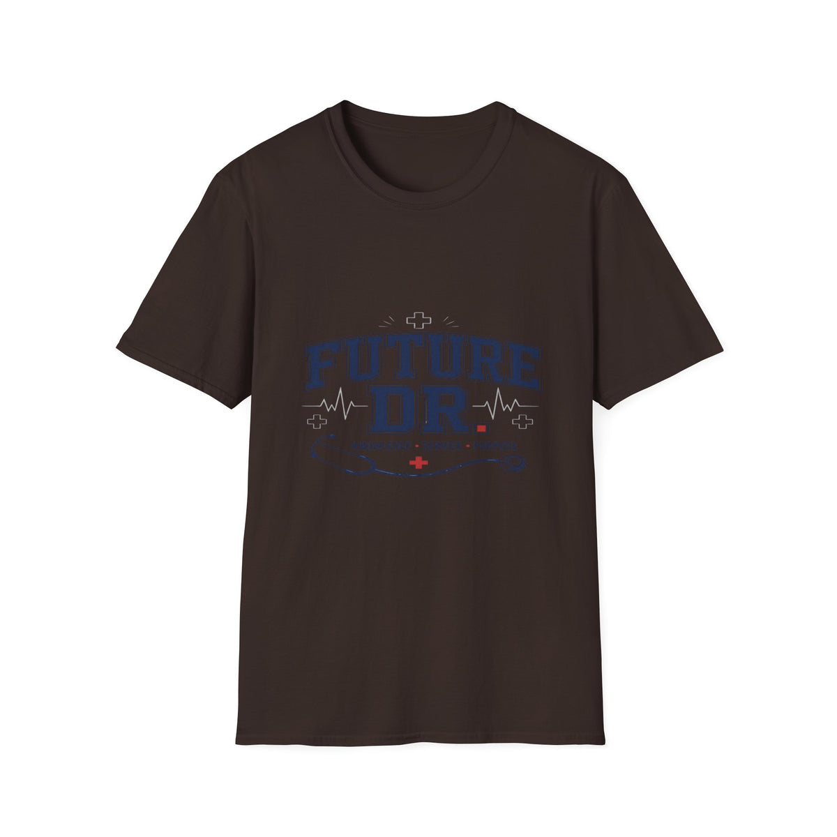 Collegiate T-shirt Design With Future Dr Text And Medical Accents- Graphic Tees