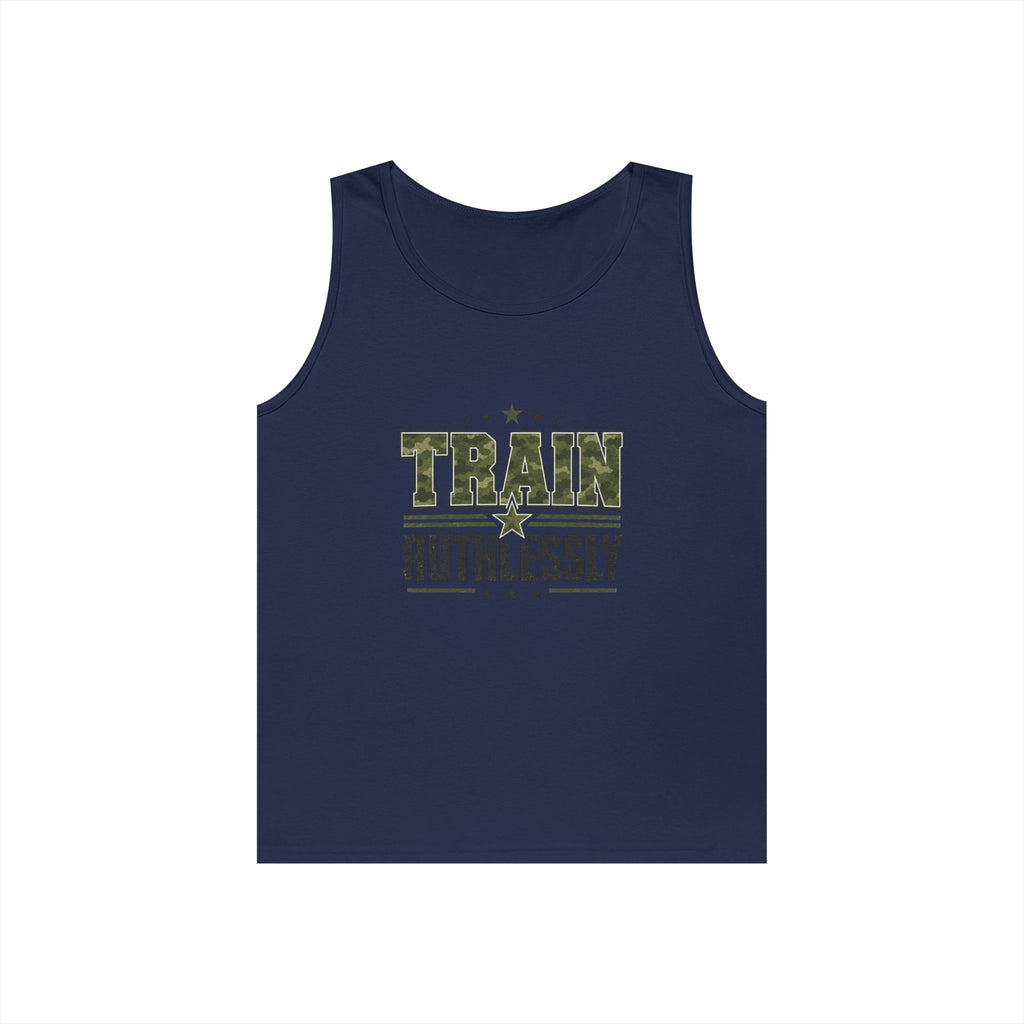 Train Ruthlessly Camouflage Gym Tank