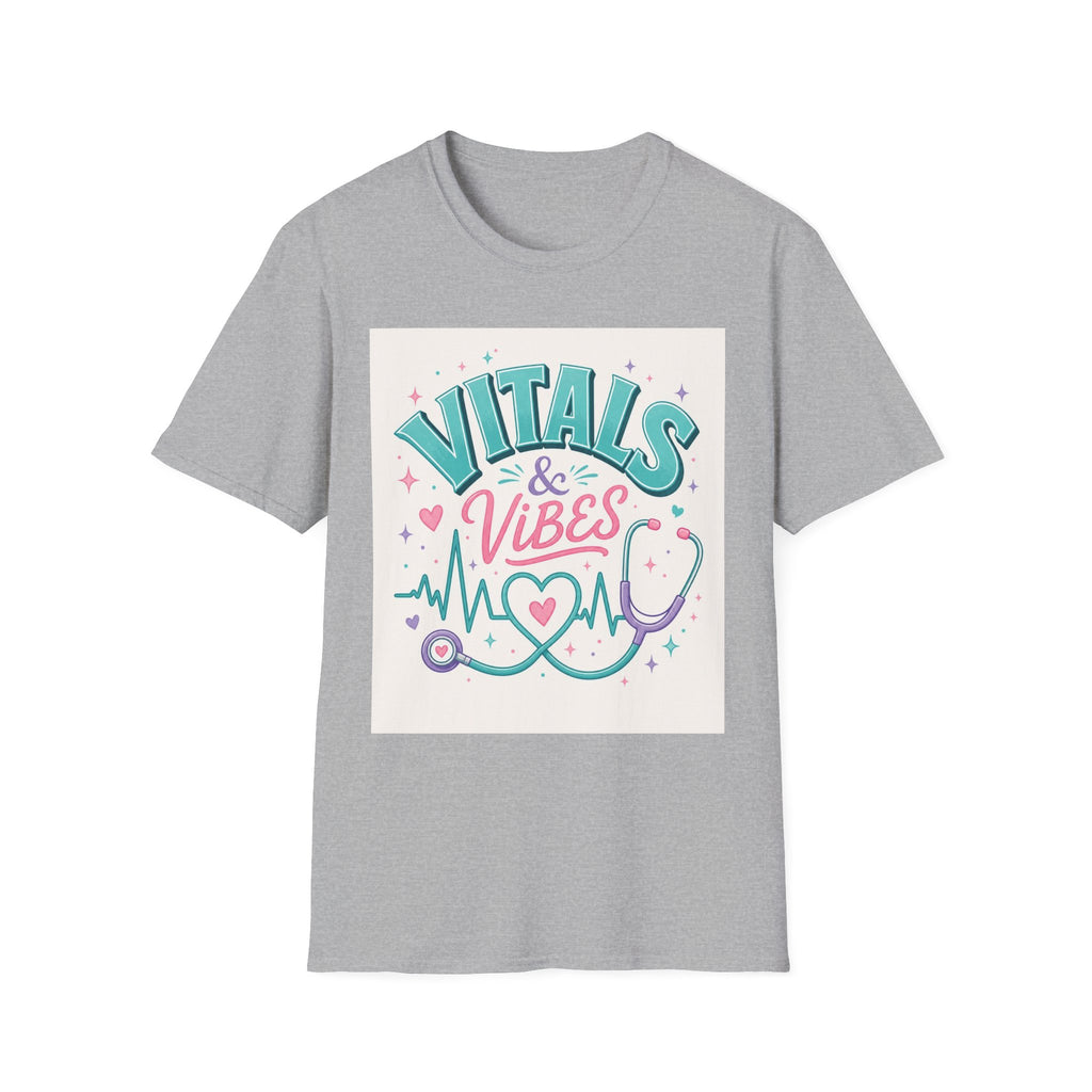 Trendy T Shirt Design Featuring Vitals And Vibes Phrase