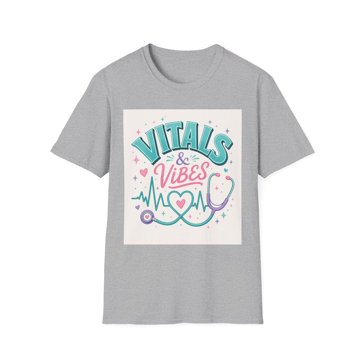 Trendy T Shirt Design Featuring Vitals And Vibes Phrase
