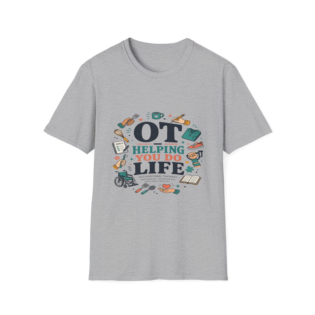 Playful Typography Framed By Colorful Illustrations And Hands- Graphic Tees