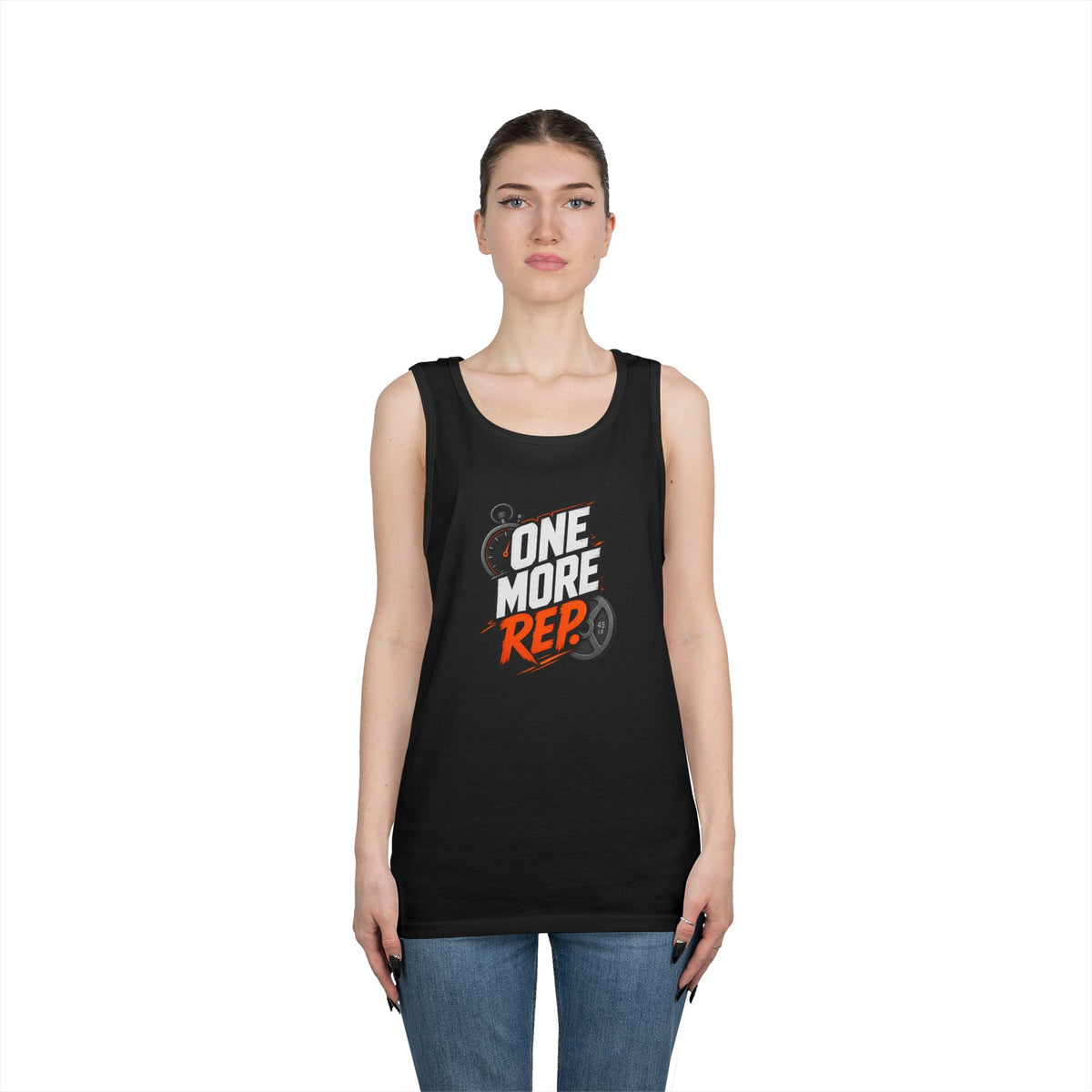 One More Rep Tank Top — Motivational Gym Workout Tank