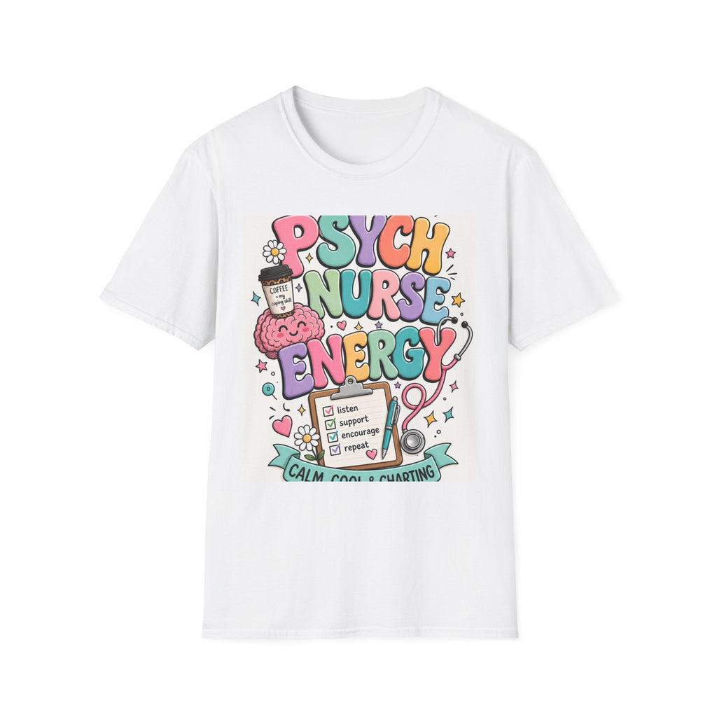 Playful Typography Design Celebrating Psych Nurse Energy