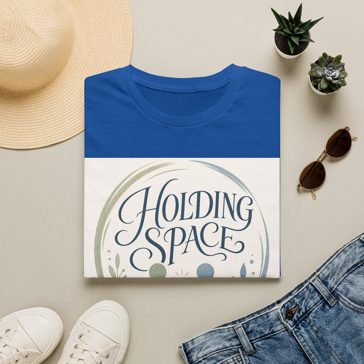Elegant Typography With Abstract Figures Symbolizing Harmony