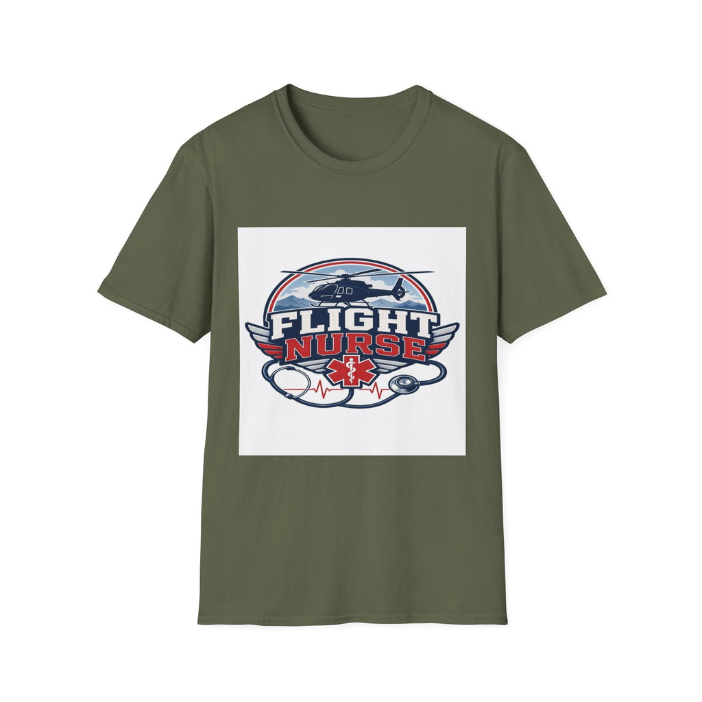 Aviation-Inspired T-Shirt Design Featuring Flight Nurse Graphic- Graphic Tees