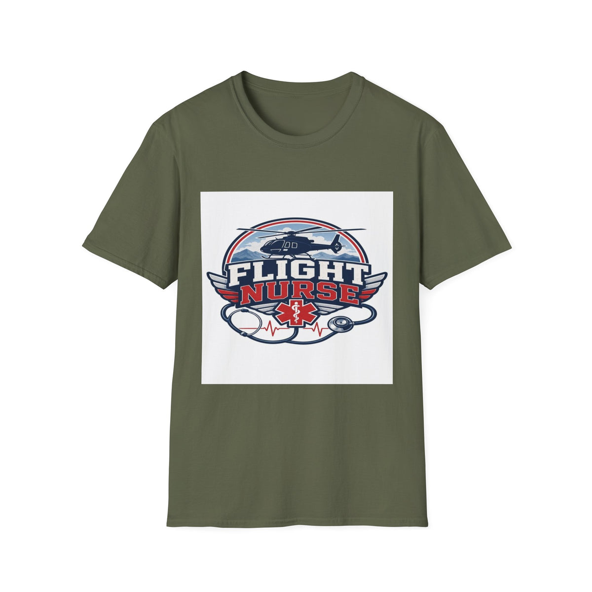 Aviation-Inspired T-Shirt Design Featuring Flight Nurse Graphic- Graphic Tees